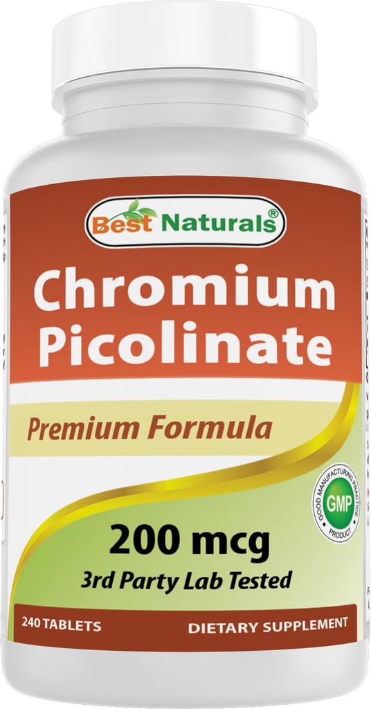 Najlepsi naturalni Pikolinat chromowy tabletka 200 µg, 240