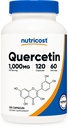 Nutricost Quercetin 1000mg, 120 Kapsułki - Kapsułki wegetariańskie, 60 Servings, 500mg na kapsułki, Non-GMO, Gluten Free