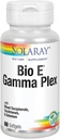 SOLARAY Bio E Gamma Pleks 124; Witamina E z naturalnym mieszanką tokoferolu dla zdrowego wsparcia przeciwutleniacza 124; 60 Softgels, 30 Serv