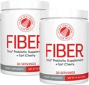 Proszek Tino High Fiber Supplement - Nie-GMO, Pre- Biotic, Rozpuszczalny w wodzie, Przyjazny do trawienia, Mieszanka proszkowa - Dodaj do wody, Sok, Shakes, Płatki i więcej (2 Kanistry - 15.9 Oz. ea.)