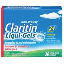 Claritin Liqui- żele 24 godzinna ulga alergii, Non- Drowsy alergii, Lordinary Antihistamine kapsułki, 30 Hrabia