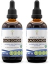 Tajemnice plemion czarny Cohosh USDA organiczny 124; Ekstrakt alkoholowy wolny, wysokiej mocy Herbal Drops 124; Made from 100% Certified Organic Black Cohosh (Cimicifuga Racemosa) Suszony Root 2x4 oz
