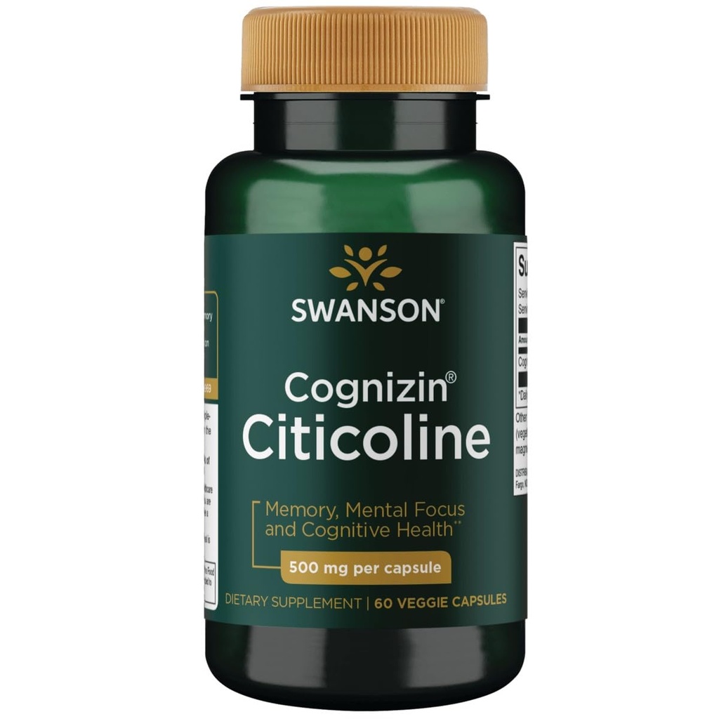 Swanson Ultra Cognizin Citicoline 1000 Miligramy 60 Kapsułki
