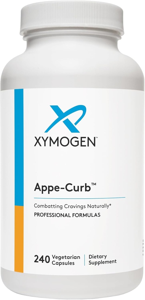 XYMOGEN appe- Curb - Wsparcie dla Walki z Pożądaniami - Chrom, DL- Fenyloalanina, L- glutamina, Witamina B6 + 5- HTP dla Zdrowego Metabolizmu, Mood & Apetite Support (240 Kapsułki)