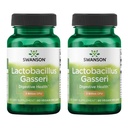 Swanson Lactobacillus Gasseri - Suplement Probiotyczny wspierający zdrowie pokarmowe z 3 Miliardami CFU - Satyety & Fat Metabolizm Wsparcie - (60 Kapsułki wegetariańskie) 2 Butelki
