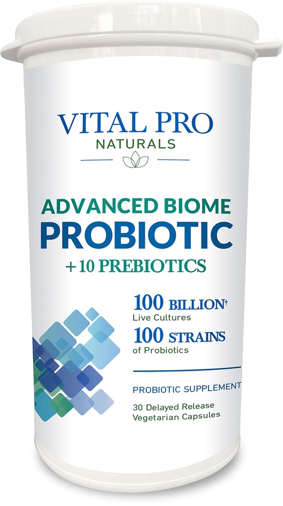 Vital Pro Naturals - Advanced Biome Probiotic Plus Prebiotyka 30 kapsułki