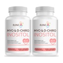 Myo- Inositol & D- Chiro Inositol Suplement dla Kobiet - Idealny 40: 1 Stosunek -Wsparcie dla Kobiet Hormon Równowaga & płodności i zdrowia jajników - Wegańskie kapsułki w proszku - 60- Day Supply