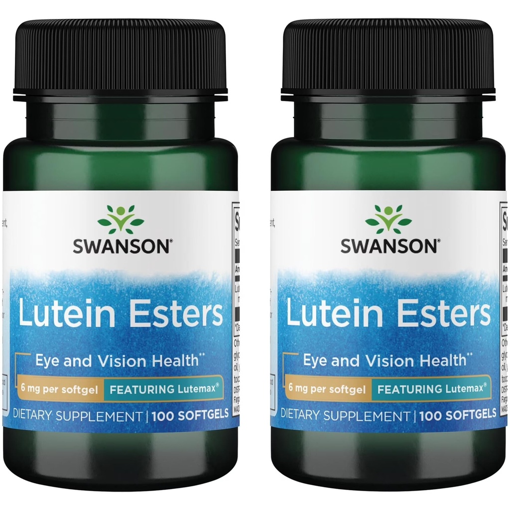 Swanson Lutein Esters - Lutemax 6 mg 100 Sgels (2 opakowania)