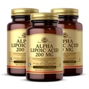Solgar Alpha Lipoic Acid 200 mg, 50 Kapsułki wegetatywne (Opakowanie 3) - Wsparcie przeciwutleniacze - Pomaga w recyklingu glutationu, witaminy C & E, CoQ- 10 - Non-GMO, Wegan, Gluten Free, Dairy Free, Kosher - 150 Wszystkich Sług