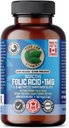 Czyste Labs Witaminy Bioaktywny kwas foliowy 1 mg Slow Release, 55 GR