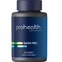 ProHealth NADH Pro - Boost NAD + (25 mg, 60 Fast- Acting Lozenges) Boost Energy, Memory and Focus Ognisko 124; Mood Support Ognisk 124; Antioksydant Ognisk 124; ATP Production