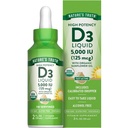 Nature 's Truth Witamina D3 Płyn 124; 5000 IU 124; 2 fl oz Gdańsk 124; Non-GMO i gluten suplement wolny