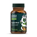Gaia Herbs Agile Mind - Brain & Cognitive Support Herbal Supplements - with Organic Turmeric Root, Bacopa, Black Pepper, and Ginkgo Biloba - 60 Vegan Liquid Phyto- Kapsułki (30- Day Supply)