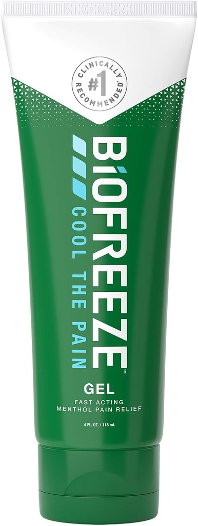 Biofreeze Relief Pain Gel, 4 oz. Tube (Opakowania maja Wary)