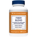 Witamina Shoppe Fiber Mieszanka, Naturalne źródło nierozpuszczalnego i rozpuszczalnego włókna, Wspiera Digestive Health & Regularność (300 kapsułki)