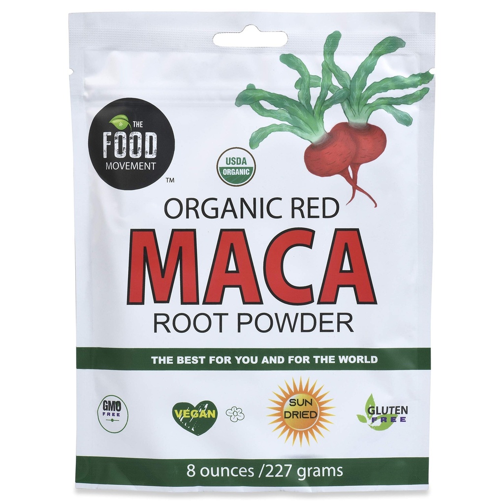 The Food Movement Co - Red Maca 8 oz. organiczne super jedzenie