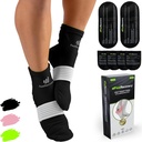 Ice Pack Socks for Feet Coolers - wielokrotnego użytku Hot & Cold Therapy Socks w / Guzki kompresyjne - Cold żel Pack for Neuropathy, Foot Pain, Plantar Fascilitis & Sprains (Czarny, L / XL)