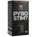 Pyro Stim 7 Metabolizm booster tłuszcz wsparcia energii Boost - Once- A- Day Termogeniczne Teacrine for Focus, Apetite Control, Muscle Toning, i Mood Control (60 kapsułki)