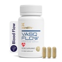 Xtendlife VasQFlow Acirc Oxide Booster - do cyrkulacji, przepływu krwi, Heart & Muscle Support- z Red Spinach Extract & Starego czosnku - 1 Miesiąc dostaw (90 Count)