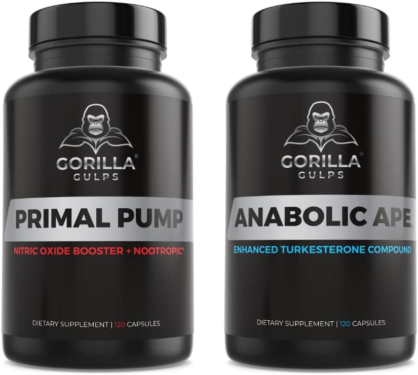 Goryl Gulps 124; Małpa anaboliczna + Pierwotna Pompa Pump Bundle