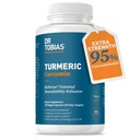 Dr Tobias Kurkumina Turmerowa 1500mg z BioPerine - Dodatkowy suplement siłowy z 95% Kurkuminoidy do wspólnego wsparcia, Ogólna witalność i zdrowie immunologiczne, 120 Kapsułki wegańskie, Non-GMO