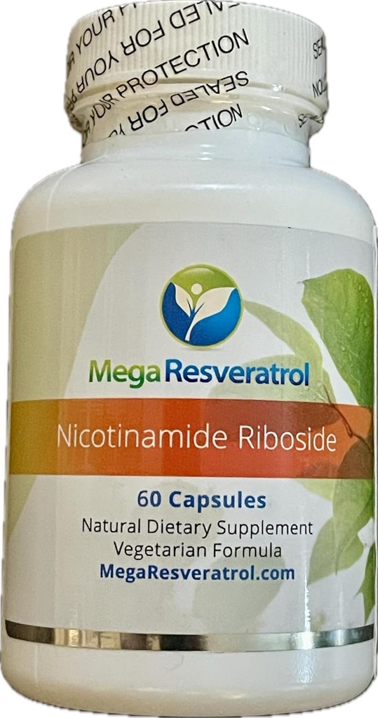 Mega Resveratrol Nikotynamid Ribozyd (NR). 99% znormalizowany mikronizowany krystalizowany NR, 60 Veggie Caps, 250 mg na kapsułkę. Czystość potwierdzona. Brak toksycznych "nieaktywnych" składników. Keto, Vegan, Non-GMO.