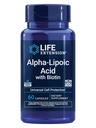 Life Extension Alpha- Lipoic Acid with Biotin, for Cell Protection, Universal antioksydant for Liver & Nerve Health, Gluten- Free, Non-GMO, 60 kapsułki