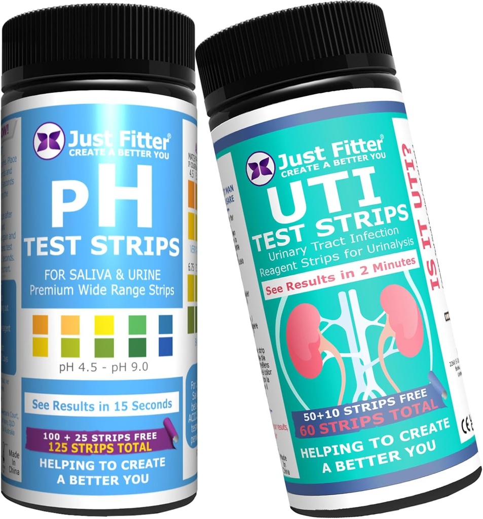 pH i UTI Tract Infection Test Strip Bundle. Proste, szybkie i dokładne wyniki. Home Testing Stick Kit.