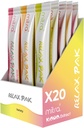 Mitra9 Kava Powder RelaxPak - Variety Pack Kava Extract Pakiety proszku 124; Mood Enhancer 124; Plant Based 124; Promotes Natural Calm & Clarity 124; Easy Open Single- Serving Stick (20)