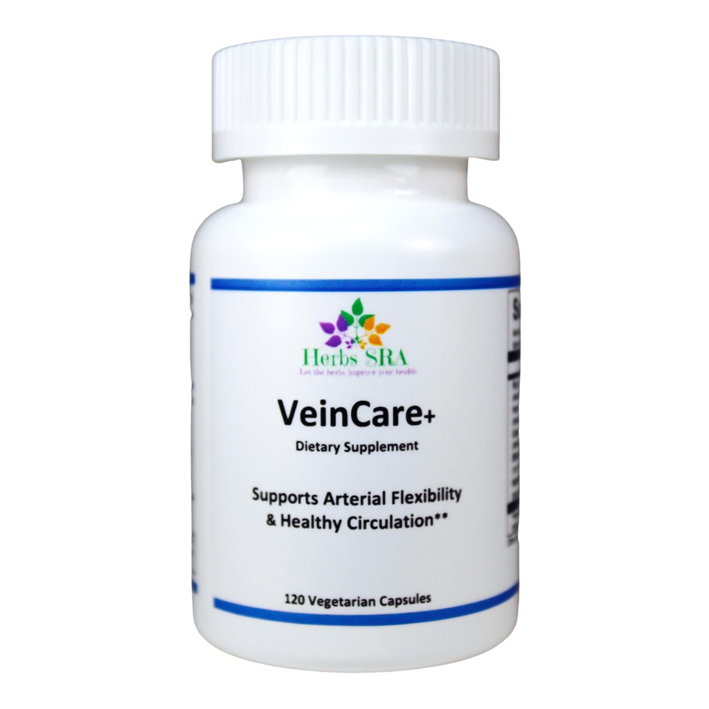 -VeinFlex Herbal Supplement - Natural Support for Healthy Veins - Rutin, Koń Kasztan, Ziarna winorośli, Bilberry, Nattokinase. Promuje optymalną funkcję Vein, wsparcie cyrkulacji.