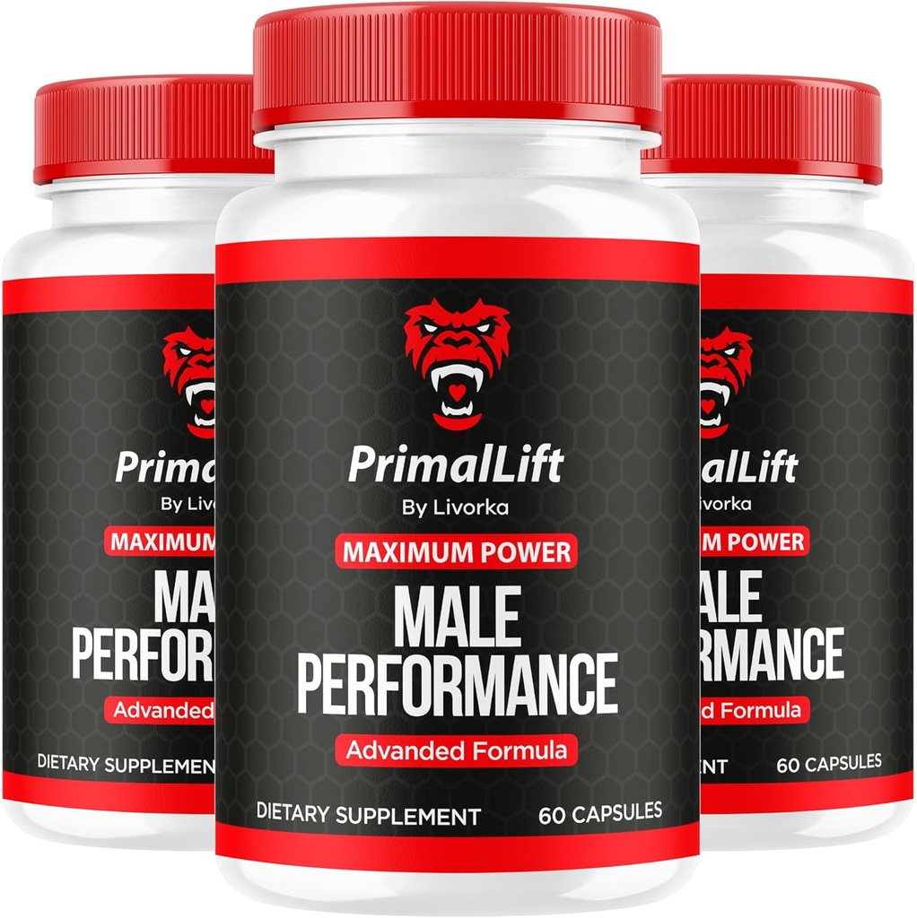 (3 Pack) Pierwotna winda, Pierwotna winda dla mężczyzn, Pierwotna winda kapsułki, Pierwotna Winda Pigułki, Pierwotna Winda Suplement, PrimalLift All Natural Support, Pierwotna Winda Advanced Formuła, 180 Kapsułki dla 3 miesięcy