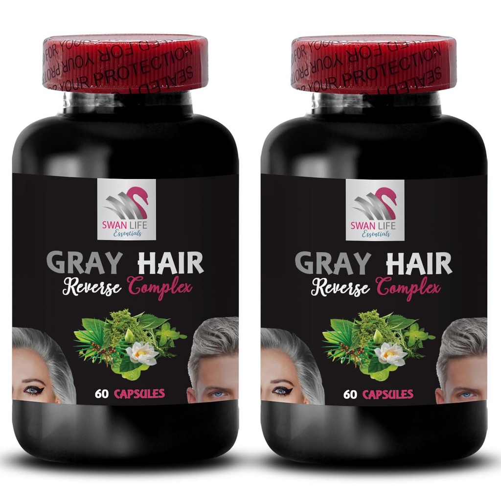 Przywracanie włosów - RAY HAIR REVERSE - Błyskotliwość włosów, Przywracanie wibrancji, rozwiązanie do pielęgnacji włosów, Renew kolor włosów, Przywracanie kolorów, ton włosów, starzenie się włosów, Wibrujący kolor włosów 2 Butelki 120 Czapki