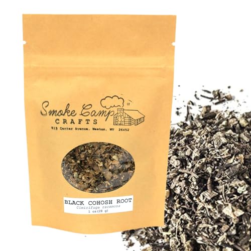 Smoke Camp Crafts: 124; Black Cohosh Root (Cimicifuga racemosa) 1 oz Suszony Herb: 124; Hand- Packaged: 124; Made in West Virginia