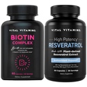 Vital Vitamin Biotin Complex kapsułki + Resveratrol kapsułki