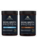 Ancient Nutrition Bone Broth Protein Powder, Wanilia, 20 Słupki + Białko Bone Broth Powder, Czekolada, 20 Słupki