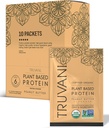 Truvani Vegan Pea Protein Powder Building 124; Masło orzechowe 124; 20g Organic Plant Based Protein 124; Single Serving Travel Pakiety Bilans 124; 10 Służenia 124; Keto 124; Gluten & Dairy Free 124; Niskie węglowodany 124; Nie Dodano cukru