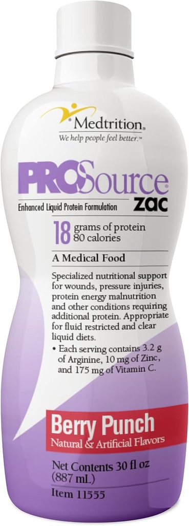 Medtrition ProSource Zac Berry Energy Punch (opakowanie z 4 butelkami)
