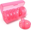 Cotygodniowy Pill Organizator 7 Dzień 2 razy dziennie, Sukuos Duży Pigułka podróży na pigułki / Witamina / Olej rybny / Suplementy, Daily Medicine Organizator Box, BPA Bezpłatne pióro Case, Łatwy do czyszczenia