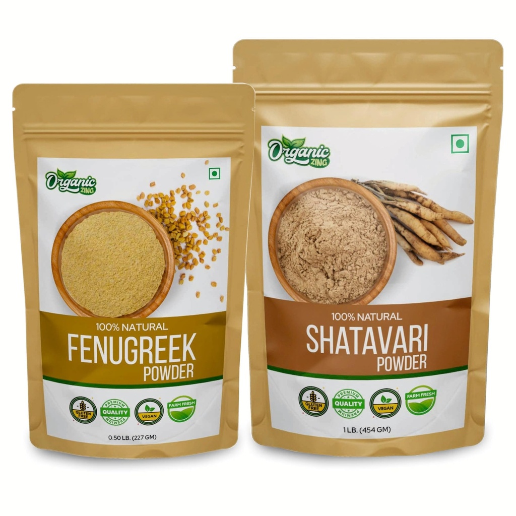 ORGANIC ZING Shatavari- 454g & Kozieradka pospolita - 227g
