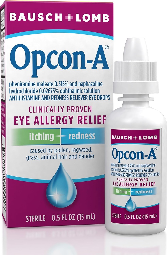 Alergia krople do oczu przez Bausch & Lomb, dla Itch & Redness Relief, 15 ml