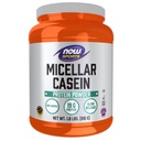 Teraz żywność odżywka sportowa, Micellar Casein 19 g, wolne uwolnienie, Unflavored Proszek, 1.8- funt