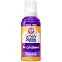 ARM & HAMMER Po prostu Saline Nighttime Drug-Free Mist do zatorów nosowych w nocy, Dodatkowa siła, Calming Eukaliptus, Bezpieczne w użyciu z Rx i OTC, Dla dorosłych i dzieci w wieku 2 +, 4.6 oz (129 g)