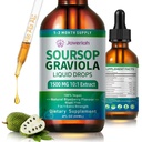 Soursop Graviola Liquid Drops Supplement with Sea Moss Extract, Soursop Bitters Liquid for Cell Support & Regeneration, Immunitet, Wątroba, Przeciwutleniacz, Graviola Leaves Extract 2 Month Supply 60ML