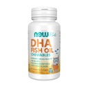 Teraz suplementy żywności, DHA Dzieci 100 mg, Wspiera zdrowie mózgu *, Fruit Flavor, 60 Softgels do żucia, opakowania mogą się różnić