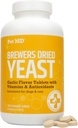 Pet MD Garlic & Brewers Yeast for Dogs & Cats - Garlic and Yeast Plus Antioxidants - Brewer's Yeast Tablets for Dogs & Cats - Vitamin B 1 & Vitamin C - 500 ct