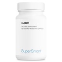 Supersmart - NADH 5mg na dobę (Zmniejszona Dinukleotyd nikotynamidowy) - Suplement NADH - Pigułki energetyczne: 124; Non-GMO & Gluten Free - 60 Opóźnione uwalnianie kapsułki