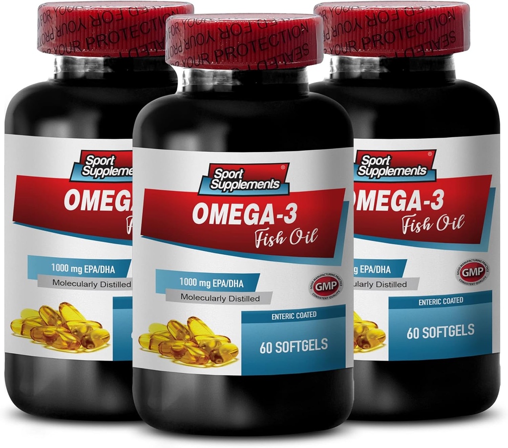 Omega-3 8060 Olej rybny - Olej rybny - Suplementy oleju rybnego, Olej rybny Omega 3 Suplementy, Omega 3 Suplementy, Omega 3 Dodatki kwasu tłuszczowego, Wild Alaskan Olej rybny, Pure Omega 3-3 Bot 180 Softgels