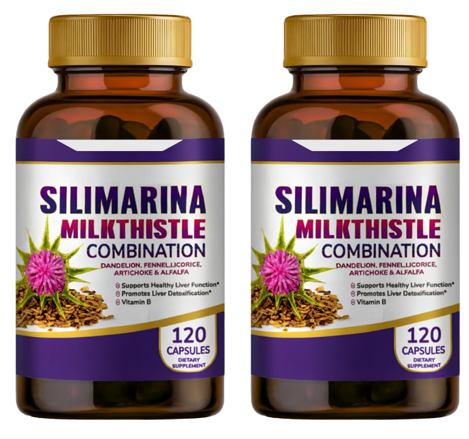 Silimarina Milk Thistle Combination, 2 opakowania, 240caps.