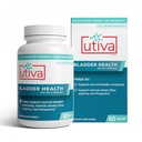 Szio + Utiva Bladder Health - Suplement kontrolny dla nadreaktywnego Bladder i dolnego odcinka dróg moczowych - Klinicznie udowodnione zmniejszenie częstotliwości i pilności - 60 kapsułek