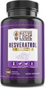 Trans- Resveratrol z przeciwutleniaczami 180 Kapsułki z Acai Berry, Nasiona winorośli i Green Tea Leaf Extract, 1450mg. Wspiera zdrowie układu sercowo-naczyniowego i immunologicznego